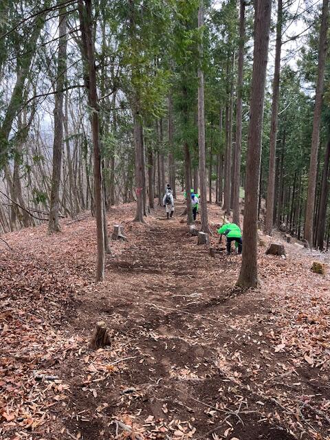 清掃後の登山路